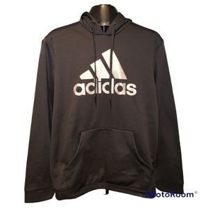 Women’s Adidas Hoodiew/Silver Glitter on the Adidas logo - XL